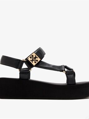 Tory Burch Mellow platform sandals Black Leather Platform Sandal